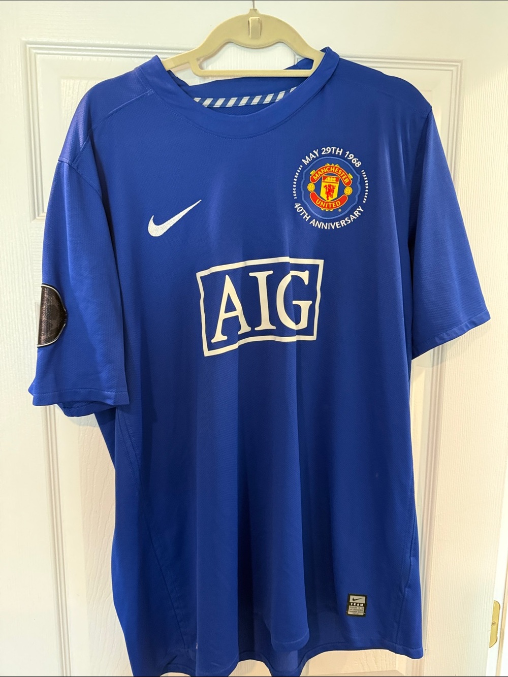 Nike Adult Rooney #10 Blue Manchester United AIG Soccer Jersey